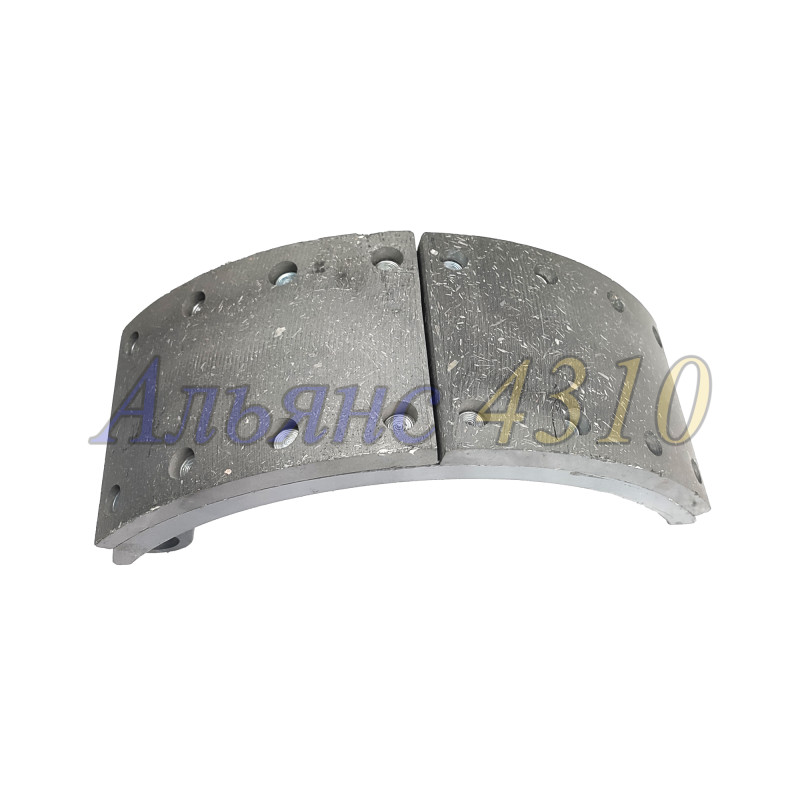 Колодка тормозная в сборе литая (длинная накладка) - кооп